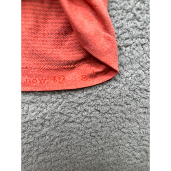 Lululemon Swiftly tech salmon and gray capped sleeve sz 8 - Picture 6 of 8